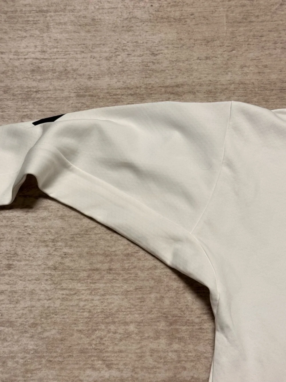 adidas White Zip-Up Hoodie with Black Logo - Picture 4 of 7